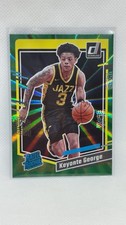2023-24 Panini Donruss Rated Rookie Keyonte George Green Holo Laser #244 Jazz