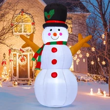 5 FT Christmas Snowman Inflatable Decoration Blow Up Snowman Outdoor Christma...