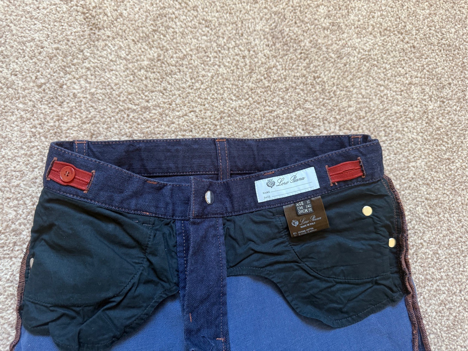 Loro Piana designer Boys Jeans denim trousers age 10 image 8