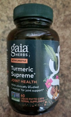 Gaia Herbs Turmeric Supreme Joint Health 60 ct Exp. 08/27