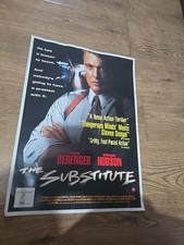 The Substitute Original Video Shop VHS Poster Rare Tom Berenger