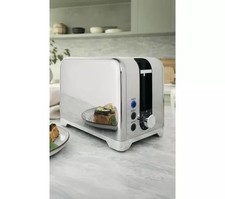 Swan Solace 2-Slice Toaster Stainless Steel Silver 930W Defrost Reheat Cancel