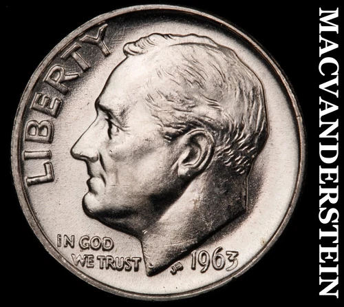 1963 Silver Roosevelt Dime-Choice Gem BU Lustrous No Reserve #i6659