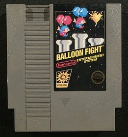 Balloon Fight (Nintendo Entertainment System, NES, 1989, 5 tornillos) probado