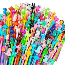 Cute Cartoon Gel Ink Animal Writing Pens 0.5 mm Black Ink Cool Kawaii Fun Nov...