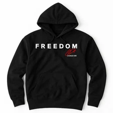 Fight For Freedom Charlie Kirk 1993-2025 Red Signature Tribute Hoodie