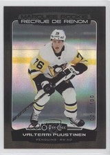 2022 O-Pee-Chee Marquee Rookie Rainbow Black 21/100 Valtteri Puustinen #589 0o7j