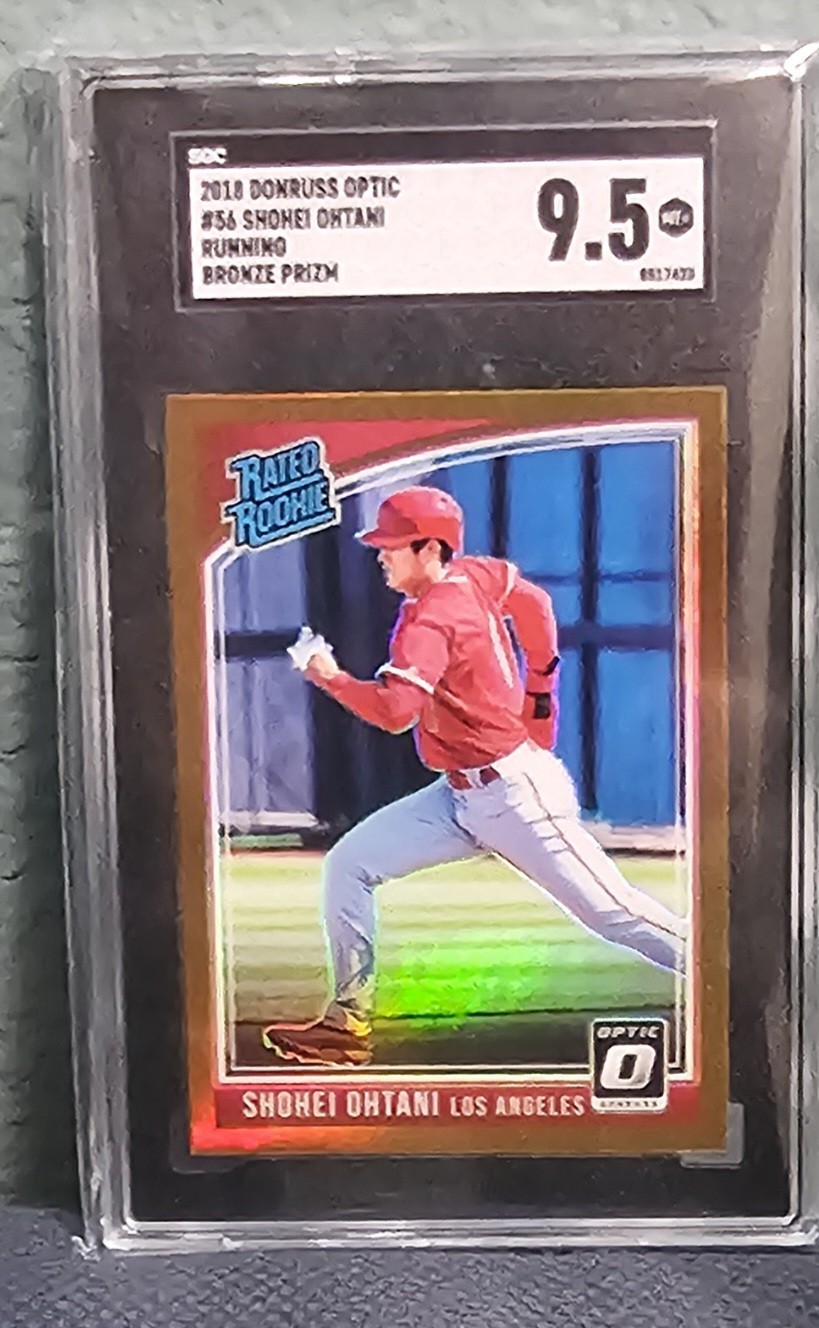 2018 Panini Donruss Optic Rated Rookie Shohei Ohtani #56 Running Bronze