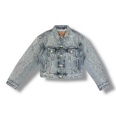 Levi's x Beyonce Shrunken 90s Denim Trucker Jacket Retro Fit Size A9456-0005