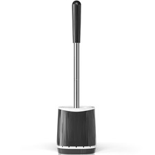 Toilet Brush, Toilet Brush and Holder Set, Bristles Toilet Bowl Brush Head wi...