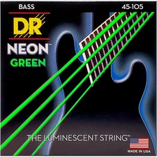 DR Strings Neon Green Medium 4 String Bass Strings