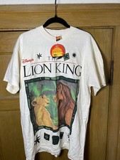 VTG Disney T Shirt Single Stitch The Lion King Movie Promo OSFA- Adult USA 90s