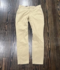 J. Crew Tech Pants Men’s 30 x 32 Beige Cotton Polymide Elastane 