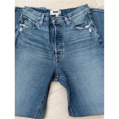 PAIGE Mid Wash Straight Leg Jeans