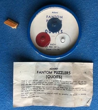 Vintage Magic Trick Or Puzzle "Quoits" Adams Fantom Puzzlers Series 1950's