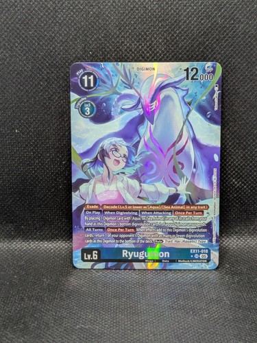 Digimon Card Game Ryugumon (Alternate Art) Super Rare Dawn of Liberator EX11-018