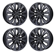 20" Lincoln Navigator PVD Black Chrome Wheels-C Rims Factory OEM 10025 Exchan...