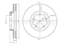 2X Metelli Bremsscheibe 23-0898 FüR Ford