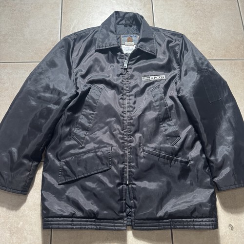 Spiewak, VTG Spiewak Golden Fleece Men’s 40 Made In USA Quilted Black Bomber Jacket Apcoa