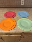 Gibson Home Multicolor Plastic Dish Set for 4 Dinner Plates & 3 Salad Plates — photo 2
