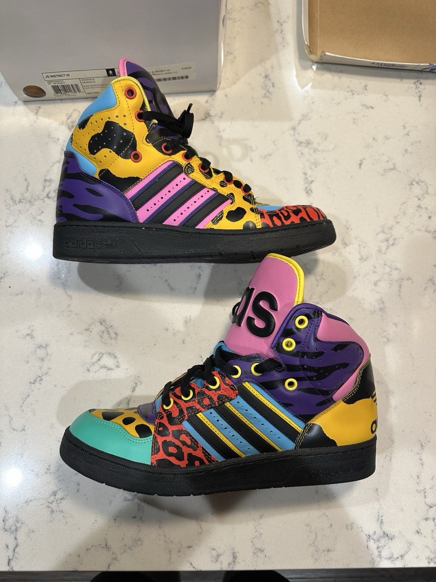 US 9.5 - Adidas Originals Jeremy Scott JS Instinct Hi 2012 Light