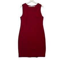 Adrianna Papell Women’s Knee Sheath Dress Red Size 14 Cocktail Party Christmas