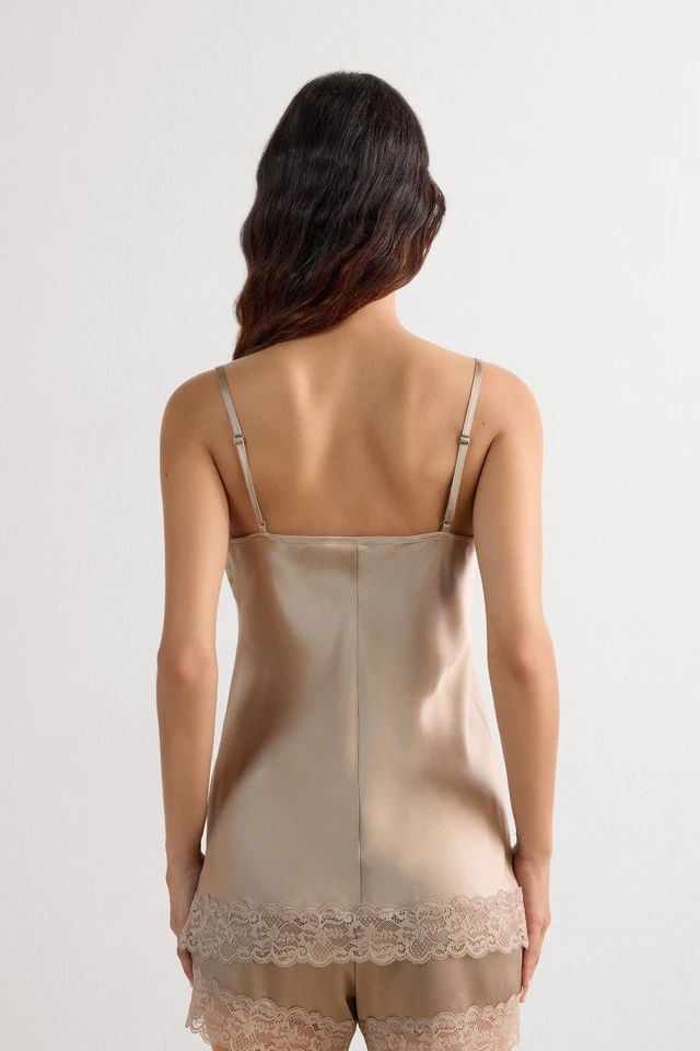 NWOT Intimissimi Lace and Silk Top in Natural Size S - Image 4 of 4