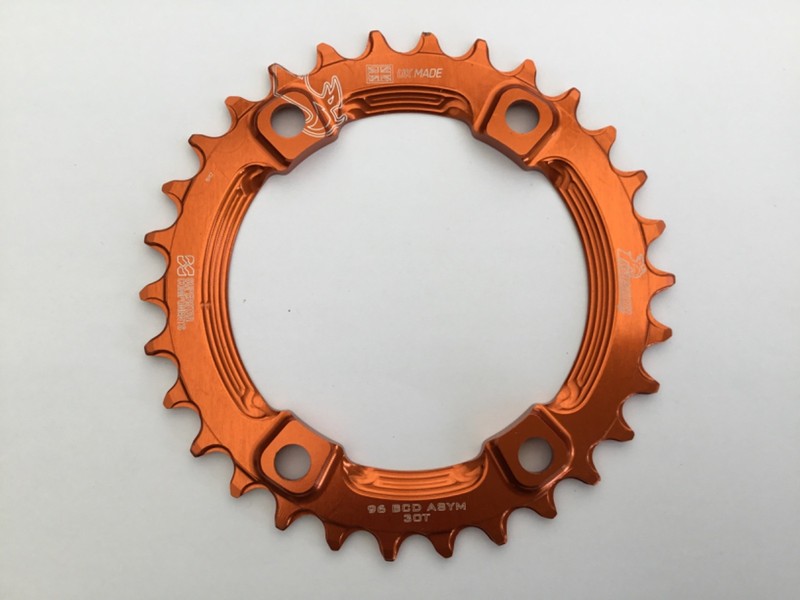 Superstar Raptor Narrow Wide 30T Chainring 1 x 9/10/11/12 speed 4 bolt 96mm PCD