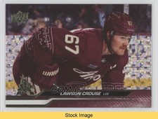 2023-24 Upper Deck Series 2 Speckled Rainbow Foil Lawson Crouse #261 READ 15k9