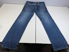 Guess Mens Lincoln Slim Straight Jeans Size 34x32