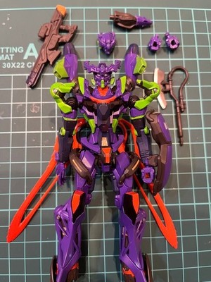 GUNDAM GQuuuuuX HG 1:144 Purple Painted Evangelion 01 Color Built Model Kit