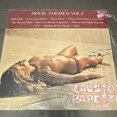 Fausto Papetti Sax Movie Themes Vol.2 LP Vinyl Cheesecake Record Partial Shrink 