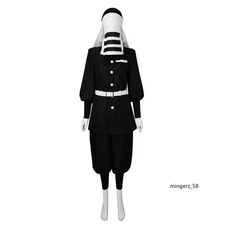 Anime Demon Slayer Gotou Cosplay Full Suit Uniform Halloween Party Costume Gift