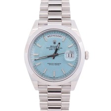 Rolex Day-Date 40mm Blue Dial watch Ref# 228206