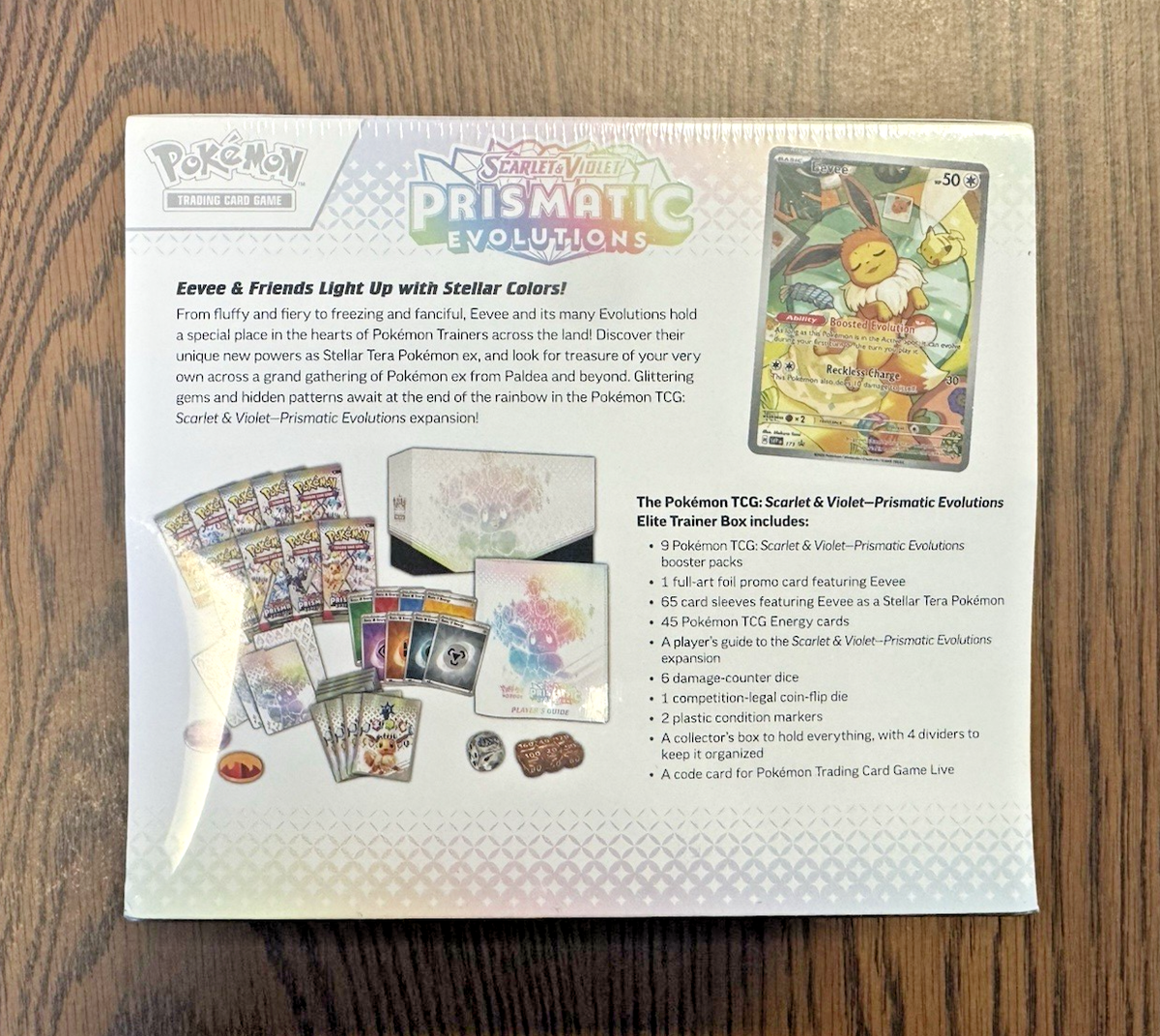 Prismatic Evolutions ETB Elite Trainer Box Pokemon TCG Sealed In