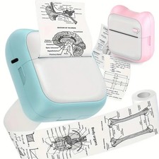 Mini Pocket Portable Bluetooth USB Thermal Printer Paper Label Printing