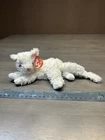 STARLETT Vintage 2001 Ty Beanie Baby White Fuzzy Persian Kitty Cat 7”