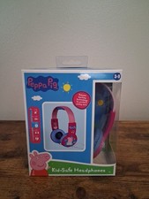 Peppa Pig Kid Safe Headphones Volume Controls Ages 3-9 NIB