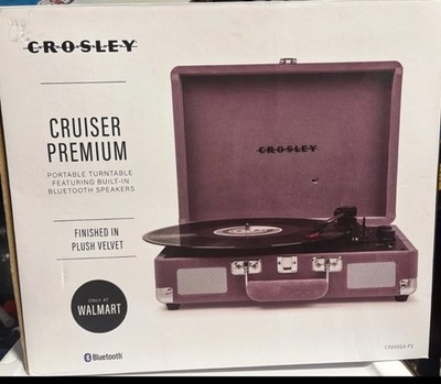 Crosley Cruiser Premium Bluetooth Record Player-CR8805A-PS Purple