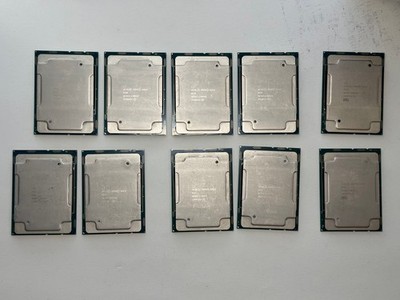 Lot of 10 Intel Xeon Gold CPUs | 6139, 6152, 6126, 6252, 5252 TESTED
