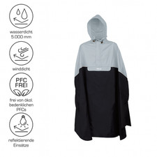 PRO-X elements TRENTO Fahrrad Regenponcho XS/...