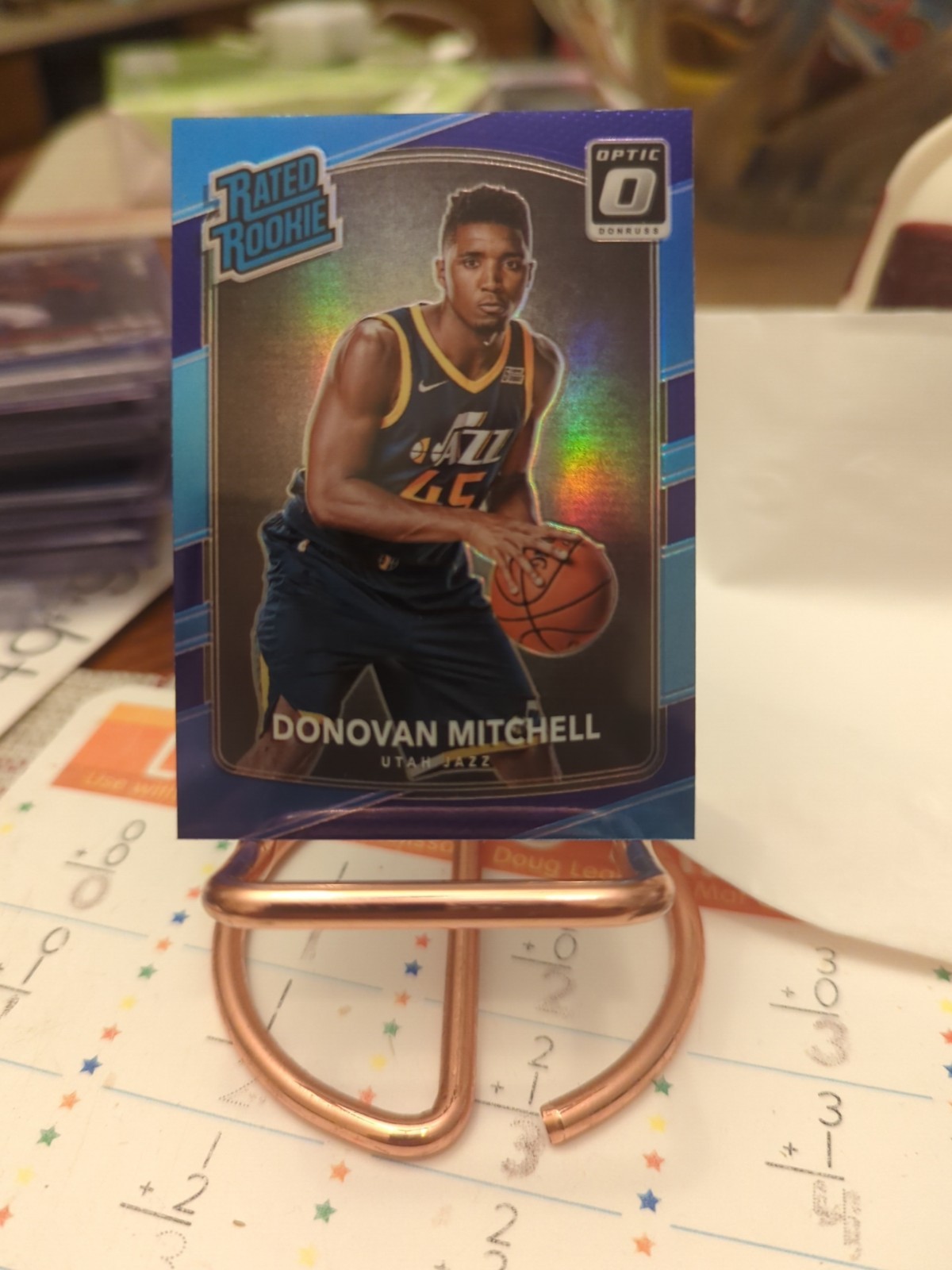 2017-18 Panini Donruss Optic - Rated Rookie Donovan Mitchell #188 Purple Prizm