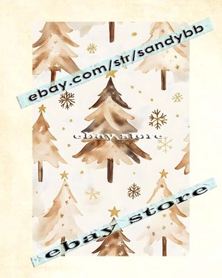 Neutral Christmas Trees metal sign minimalist cozy holiday art