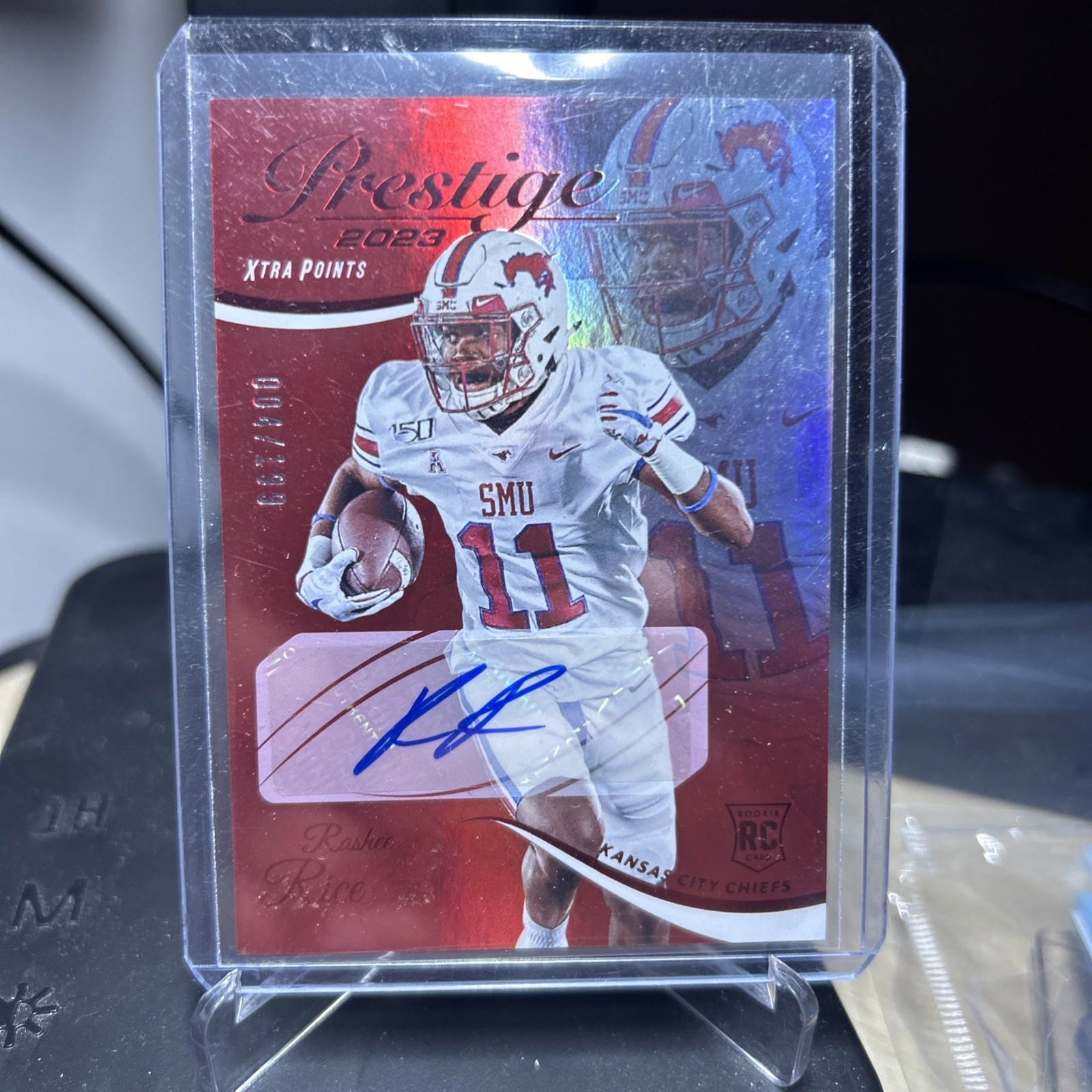 Rashee Rice 2023 Panini Prestige #372 Xtra Points Premium Red AUTO ROOKIE /199🔥