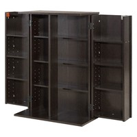 Uimoso Medienregal Mit 4 Ebenen, Cd/Dvd-Aufbewahrung, 16 FäCher, 610X368X846Mm