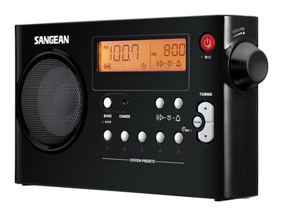 Sangean PR-D7 BK AM/FM Digital Rechargeable Portable Radio-Black (PR-D7BK)