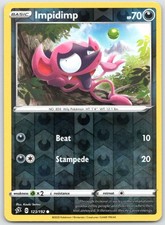 Impidimp 123/192 Common Rebel Clash Pokemon Reverse Holo Near Mint