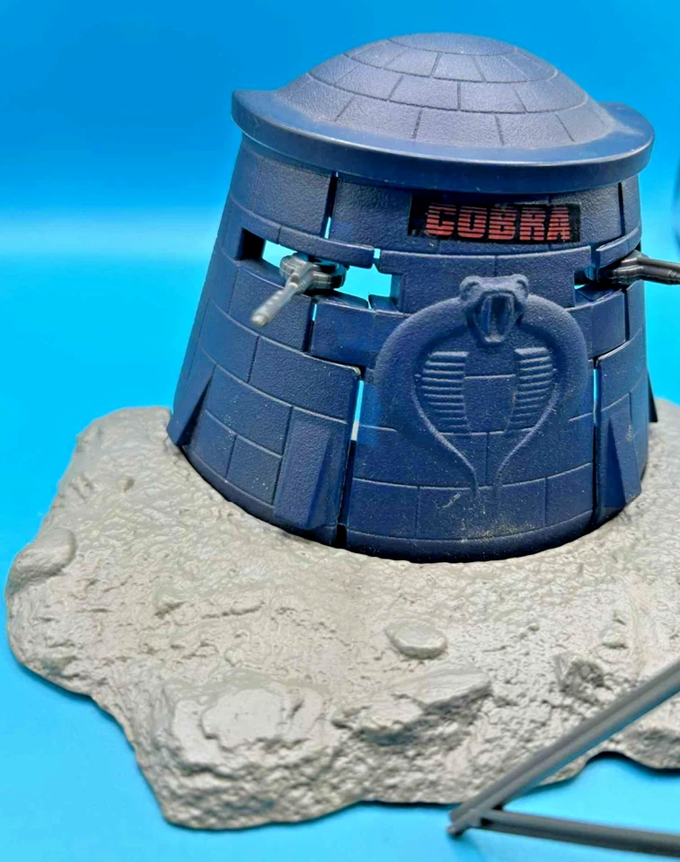 Lote De Colección GI Joe 1985 ARAH Cobra Bunker Estación de Batalla Juego Casi Completo Foto 3 de 4