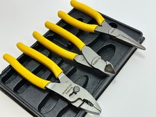 Caterpillar Cat Tools Usa 3pc Classic Yellow Grip Pliers Set Slip Needle Cutter Caterpillar Cat Tools Usa 3pc Classic Yellow Grip Pliers Set Slip Needle Cutter