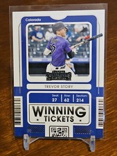 2021 Contenders Winning Tickets #WT-TS Trevor Story - Colorado Rockies